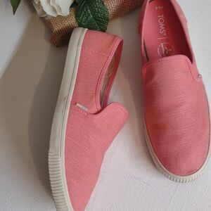 TOMS Women's Pink Slip-On Shoes